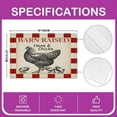 thumbnail image 4 of Hen Placemats Set of 4,Farm Animal Table Place Mats,Farm Nursery Chicken Placemat for Kitchen Dining Table Decor Indoor Outdoor Rustic Farmhouse 18"x12", 4 of 4
