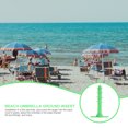 thumbnail image 2 of 1Pack Umbrella Stand Anchor Light Green Plastic Base for Beach Use, 2 of 7