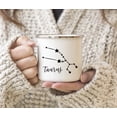 thumbnail image 3 of Koyal Wholesale Zodiac Sign Campfire Coffee Mug Taurus Star Constellation, Minimalistic Black, 3 of 5