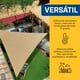 thumbnail image 4 of Malla Sombra Velaria 3.5x3.5x3.5 - Triangular Beige - Mallasombra para Exteriores - Bastillas Dobles Reforzadas - Protección 90% Rayos UV - Lonasombra - Velaria 3.5x3.5x3.5 Beige, 4 of 5