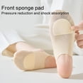 thumbnail image 4 of Ball of Foot Cushioned Low Cut Liner Socks Women's Nonslip Strap Half Toe Socks, 4 of 21