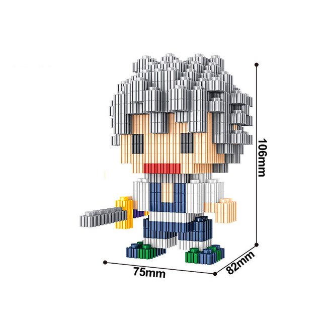 Décadas de construcción de personajes de anime Demon Slayer para niños, pequeños juguetes de ensamblaje para padres, regalos de cumpleaños para niños SIN CAJA064NINGUNA CAJA zhangyuxiang unisex