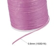 thumbnail image 3 of Uxcell 98 Yards 150D/0.8mm Leather Sewing Thread Polyester Waxed Cord, Medium Orchid, 3 of 5