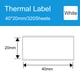 thumbnail image 2 of Papel de etiqueta Etiqueta térmica Autoadhesivo Rollo de papel imprimible Impermeable A prueba Irfora Etiqueta, 2 of 7
