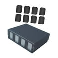 thumbnail image 4 of Almencla Card Deck Box Baseball Card TCG for 2400+ Cards Trading Cards Case Deck Case Grey with Divider, 4 of 8