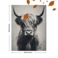 thumbnail image 3 of Qisvanset Highland Cow Canvas Wall Art 15.75x11.81 Inches, 3 of 8