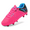 FUCHSIA/BLACK/CYAN, variant on BURUDANI Kids Girls & Boys Soccer Shoes Outdoor Soccer Cleats Trainers Shoes Black/Fuchsia/Light/Grey Size 12
