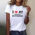 thumbnail image 2 of Gibobby Playera de Manga Corta Casual Suave Camiseta manga corta con cuello redondo y estampado divertidas para el día San Valentín para mujer(Blanco,G), 2 of 5