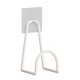 thumbnail image 4 of Soporte para raqueta de bádminton de pared, compacto, portátil, resistente y moderno. Blanco, 4 of 9