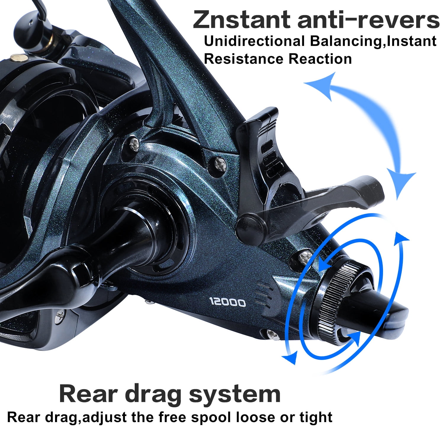 Sougayilang Spinning Fishing Reel 13 1BB Metal Body Smooth Carp - TikTok - View #4