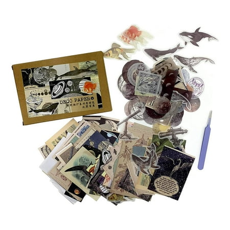 

Vintage Stickers for Journaling Aesthetic - 200Pcs Supplies Kit A