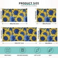 thumbnail image 2 of Blue Yellow Sunflowers Plush Pillow Cases Queen Size Ultra Soft Warm Pillowcases with Zipper 20"x30", 2 of 9