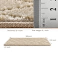thumbnail image 4 of Pure Era Bullnose Carpet Stair Treads Cover 9" x 30" Classic Pattern Rug Indoor Non Slip Self Adhensive (Set of 14 Pieces,Cream Gray Diamond Trellis), 4 of 11