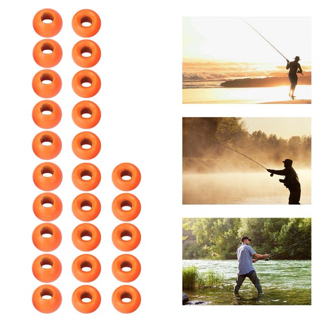 Tungsten Alloy 6 Sizes Fishing Bait, Tungsten Round Beads, For Wild Fishing Sea Fishing Pool Lake ANGGREK Fly Tying Beads