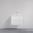 thumbnail image 4 of SERA Fleur Coiffeuse de Salle de Bain Blanche, 4 of 4