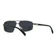thumbnail image 2 of Airforce Mens Rectangular Racer Metal Rim Sport Sunglasses Gunmetal Black, 2 of 4