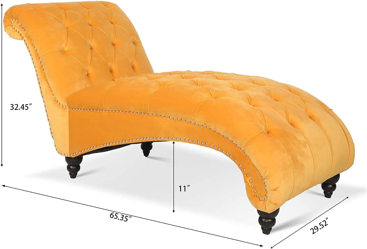 65 Inch Indoor Lounge Chair Chaise longue brown leather fashion lounge