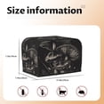 thumbnail image 5 of Lsque Monochrome Mushroom Artwork Print 2 Slice Toaster Cover , Kitchen Appliance Dustproof Protector , Toaster Protector Dustproof Kitchen Appliance Cover, 5 of 7