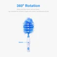 thumbnail image 3 of 180°Electric Duster Brush Adjustable Electric Feather Duster Window Blinds Furniture Tool Household Helper Electric dust removel (WHITE), 3 of 6