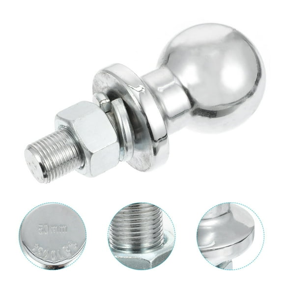 MEIBUTYUP Trailer Hitch Ball Mount Chrome Plated Emergency Situations 1Set
