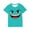 A Mint Green, variant on Auroural Toddler Girl Shirts 5T Under $ 5.00 Kids Boys Girls Solid Color Funny Expression Print Short Sleeve Loose Comfortable T-Shirt Top Boys Summer Shirts