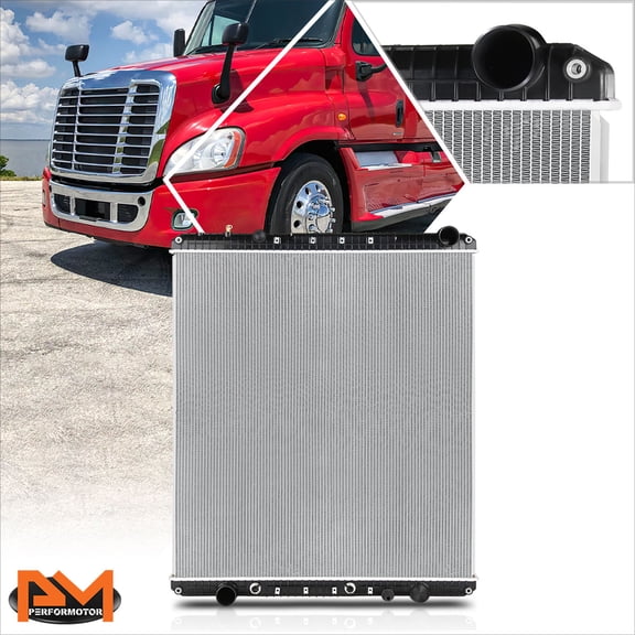 PM PERFORMOTOR for 08-12 Cascadia/Century Class/Columbia Aluminum Core 2-Row Cooling Radiator