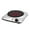 Silver, Single Burner, variant on OVENTE Countertop Infrared Single Burner, 1000W Electric Hot Plate with 7” Ceramic Glass Cooktop, 5 Level Temperature Setting & Easy to Clean Base, Compact Stove for Home Dorm Office, Silver BGI101S