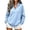 Sky Blue, variant on Womens Fuzzy Fleece Sweatshirt Fleece Plus Size V Neck Long Sleeve Tops Loose Fit Comfort Pullover Trendy Classic Shirts XS-5XL fashion clothing Sky Blue S