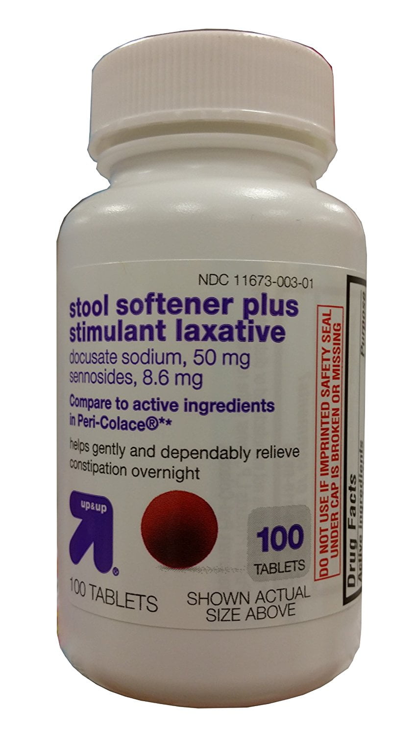 Stool Softener Plus Stimulant Laxative, By Up&Up, 100ct, Compare to