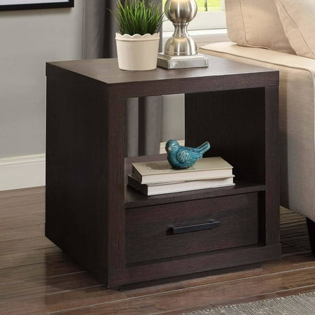 Better Homes & Gardens Steele End Table With Drawer, Espresso