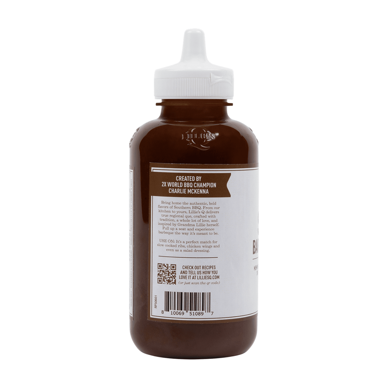 Lillie’s Q Memphis Style BBQ Sauce – Smoky & Sweet Barbecue Sauce for Ribs, Pulled Pork & Chicken, 15.3 oz Squeeze Bottle