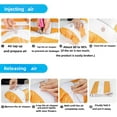thumbnail image 3 of Pool Floats Adult Heavy Duty Inflatable Floating Toys 51.2 x 27.6 in 2 Count Orange and Green, 3 of 8