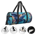 thumbnail image 3 of Fotbe Colorful Underwater Plant Turtle Bolsa Deportiva de Lona Plegable con Estampado, Bolsa de Gimnasio con Bolsillo Seco/Húmedo, Bolsa de Viaje Ultraligera de Gran Capacidad, 3 of 6