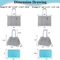 thumbnail image 2 of Bolso de Playa Tote QOGiR Neopreno Multipropósito Gris Plateado Grande, 2 of 8