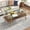 Transparent+Gold, variant on Holaki Glass Coffee Table, Rectangle Tempered Glass Table, 2-Tier Center Table with Clear Tempered Glass Top Metal Leg, Mordern Home Office Furniture