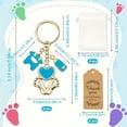 thumbnail image 4 of 36Pcs/12Sets Footprint Keychain Gift Set, Pink and Blue Optional, Ideal for Baby Shower Thank You Gifts, Baby Shower Favors, Baby Shower Thank You Gifts For Guests, Babyshower Favors, Gender Reveal, 4 of 7