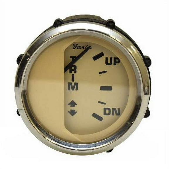 Faria Boat Trim Gauge GP9228B | Euro Beige BRP OMC 2 Inch