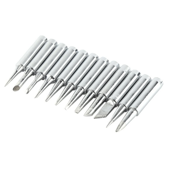 12Pcs Lead free Replacement Soldering Solder Iron Tips Station Tool Kit