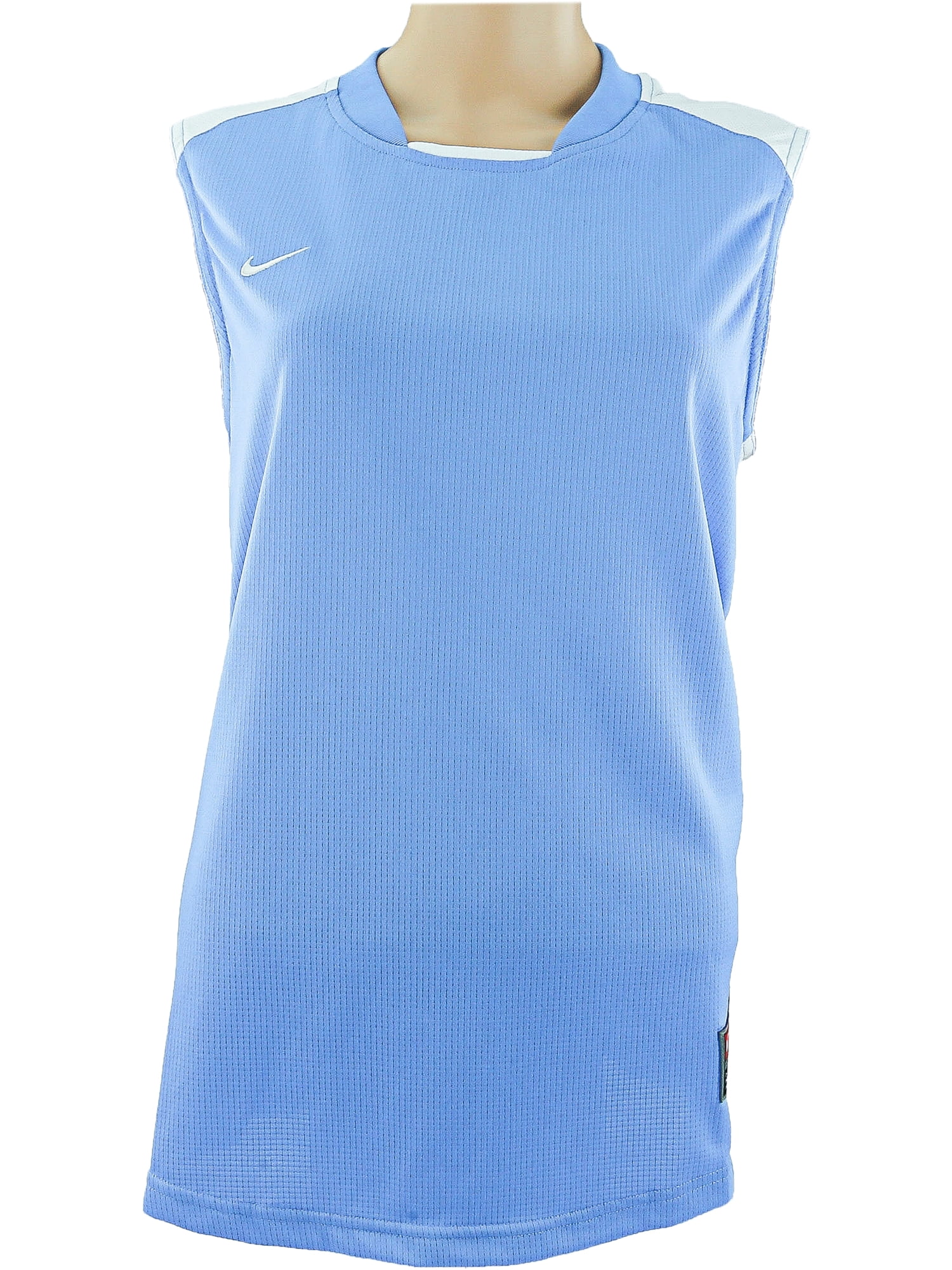 Nike Women's Light Blue / White Sphere Dry Tank Top Sleeveless & Tops