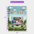 thumbnail image 5 of Happy Easter Australian Shepherd American Flag Truck Bunny Ears Spiral Bound Journal Aussie Dog Lover Gifts 5x7in Spiral Notebook - 03001, 5 of 5