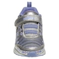 thumbnail image 4 of Disney Frozen Ii Girls Hook And Loop Sneakers with Two White Lights, Silver Blue, Size: 8, 4 of 8