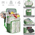thumbnail image 4 of Bright Colorful Bloom Pattern Insulated Cooler Backpack, Leakproof Waterproof Lunch Backpack for Summer BBQs, Hiking, Fishing, 4 of 6