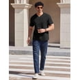 thumbnail image 5 of COOFANDY Mens V Neck T Shirts Cotton Short Sleeve Casual Summer Shirts Basic T Shirt, 5 of 6