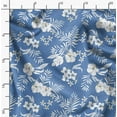 thumbnail image 2 of Soimoi Floral Printed, Poly Canvas Fabric, Decor Sewing Fabric by The Yard 56 Inch Wide,Decorative Fabric for Curtains Tote Bags, Medium Blue, 2 of 6