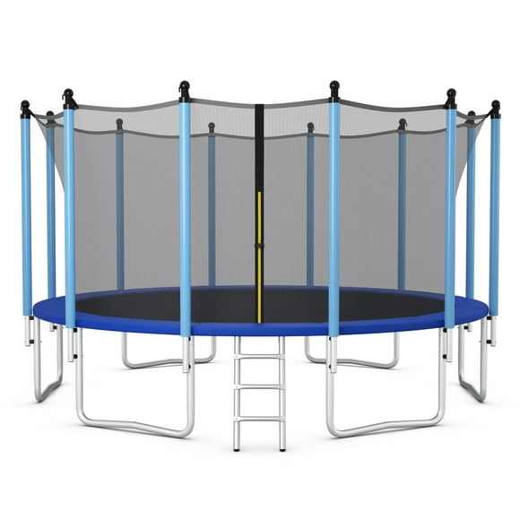 Topbuy 16FT Trampoline for Kids Recreational Trampolines with Internal Safety Enclosure Net