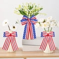 thumbnail image 5 of 4th of July Patriotic Bows, American Flag Wreath Bows With Long Tails, Red White Blue Stars and Stripes Bows for Independence Day, Memorial Day, Wreaths, Party and Holiday Decorations, 5 of 7