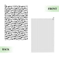thumbnail image 2 of Easygdp Fish Bones Golf Towel 24x16in for Men and Women with Carabiner Clip for Easy Attachment, 2 of 8