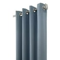 thumbnail image 4 of Thermaplus Ventura Grommet Curtain Panel Pair Window Dressing each 52 x 84 in Blue, 4 of 5