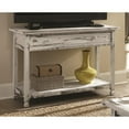 thumbnail image 3 of Alaterre Furniture Country Cottage Media/Console Table, Solid Pine Wood Perfect for Living Room, Entryway, Hallway, White Antique Finish, 3 of 7