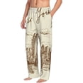 thumbnail image 6 of Logiee New York Print Pajama Pants for Men,Men’s Pajama Bottoms,Mens PJ Pants with Pockets & Button Fly-3X-Large, 6 of 6